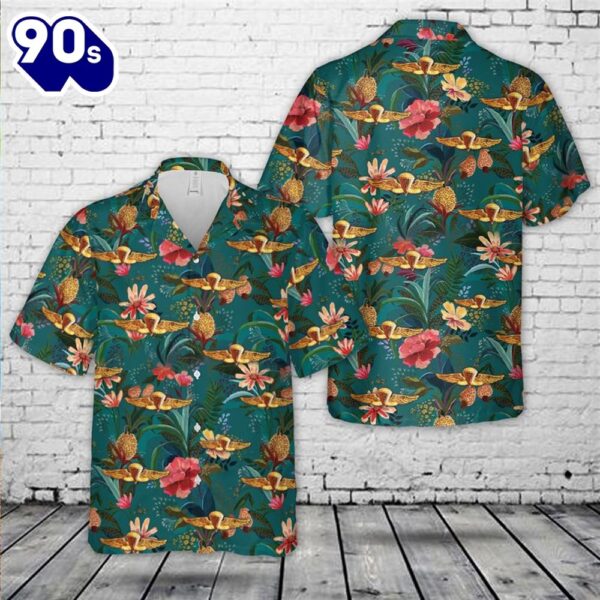 US Navy & Marine Corps Parachutist Insignia Hawaiian Shirt
