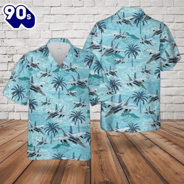 US Navy McDonnell Douglas FA-18 Hornet Hawaiian Shirt