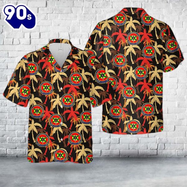 US Navy Naval School Explosive Ordnance Disposal (EOD) Hawaiian Shirt