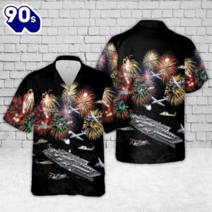 U.S Navy Nimitz-class aircraft carrier Hawaiian Shirt