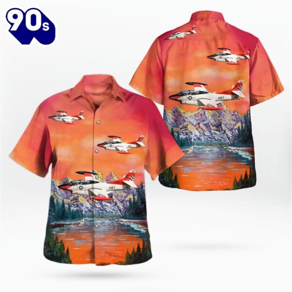 US Navy North American T-2 Buckeye Hawaiian Shirt