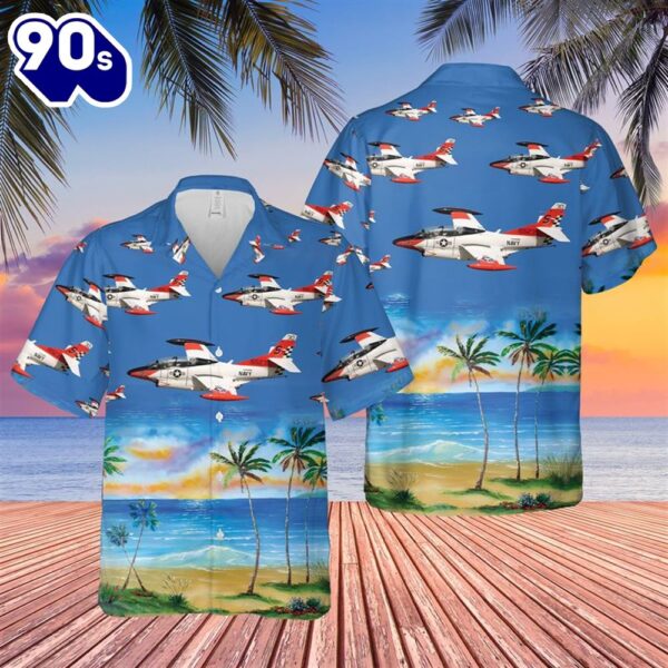 US Navy North American T-2C Buckeye Hawaiian Shirt