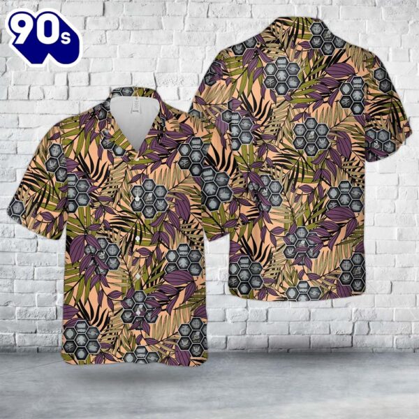 U.S. Navy Seabee Honycomb Hawaiian Shirt