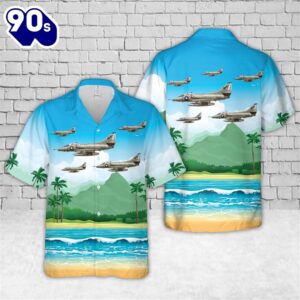 U.S Navy VA-146 A-4 Skyhawk Hawaiian Shirt