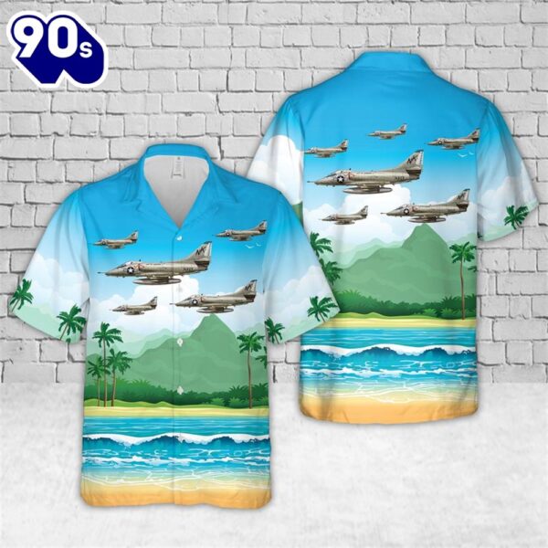 U.S Navy VA-146 A-4 Skyhawk Hawaiian Shirt