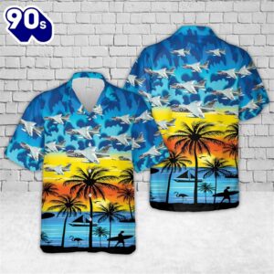 U.S Navy VA-146 LTV A-7 Corsair Hawaiian Shirt