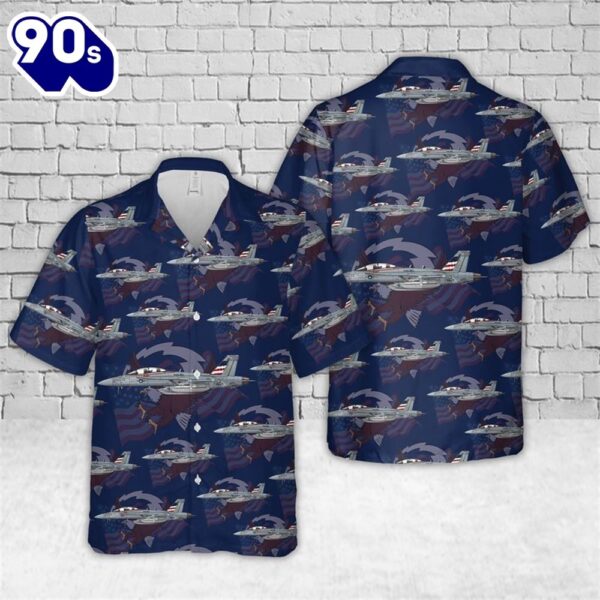 U.S Navy VAQ-140 Patriots EA-18G Hawaiian Shirt