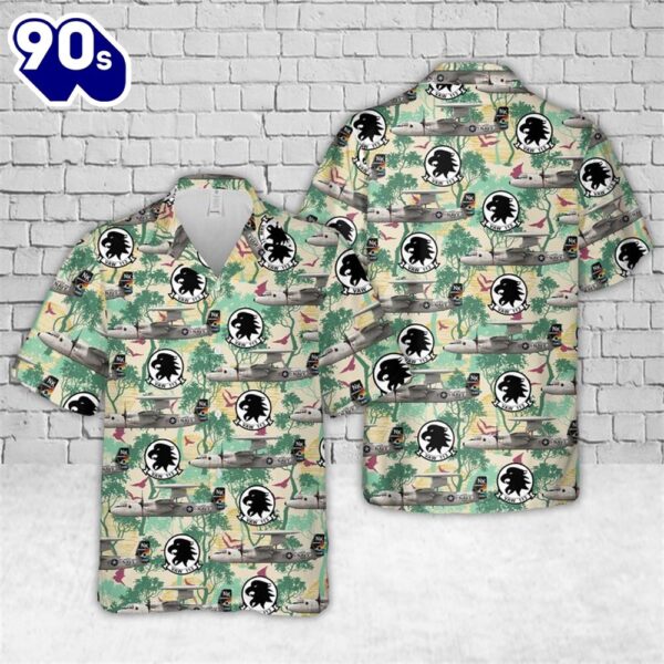 U.S Navy VAW-113 Black Eagles E-2D Hawaiian Shirt