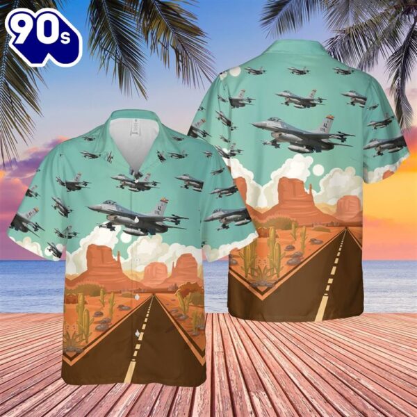 Us Air Force Arizona Air National Guard F-16 Fighting Falcon Trendy Hawaiian Shirt