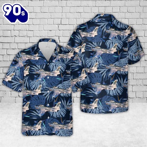 Us Air Force Nebraska Air National Guard North American F-86D-40-Na Sabre 52-3653 Trendy Hawaiian Shirt