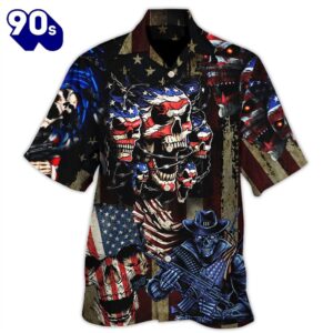 4th Of July America Skull…