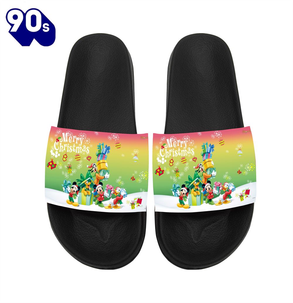 Disney Characters Mickey Goofy Donald Merry Christmas Gift For Fans Sandals Disney Characters Mickey Goofy Donald Merry Christmas Gift For Fans Sandals