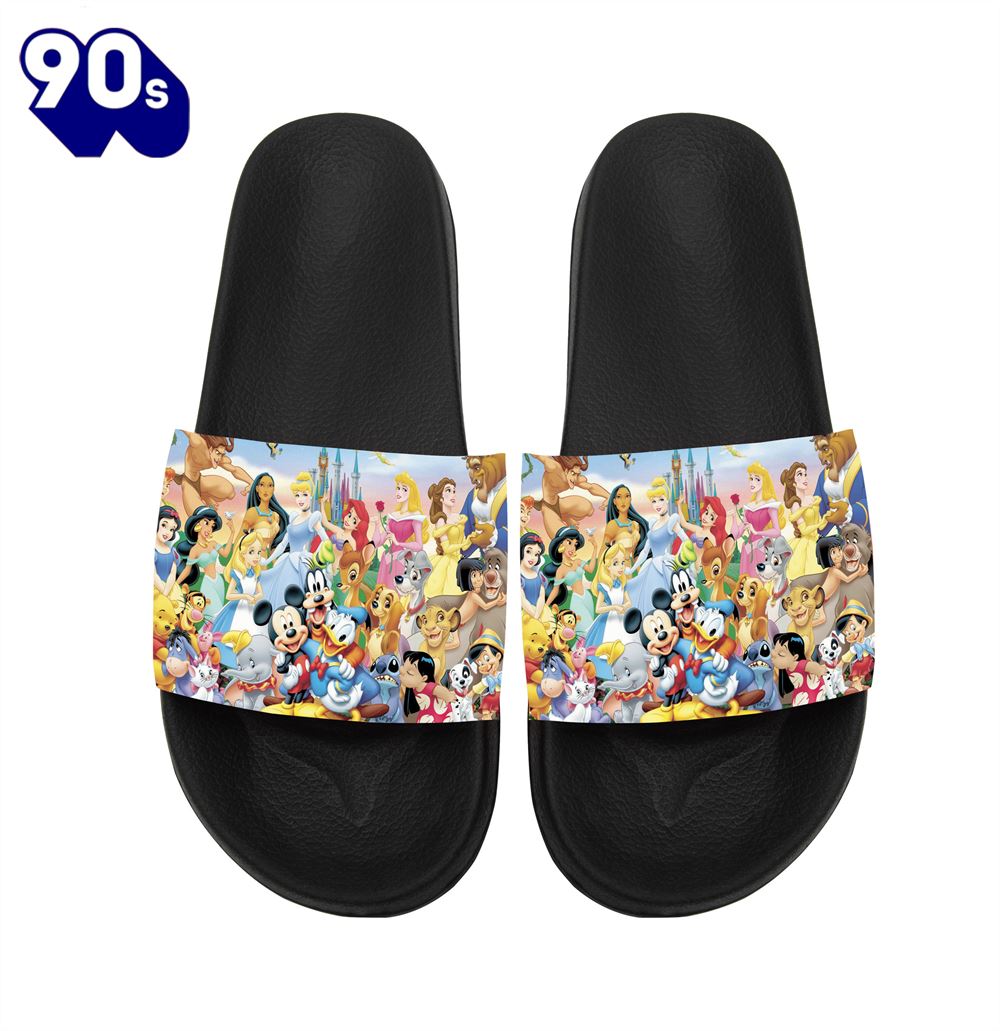 Disney Characters Mickey Minnie Goofy Donald Pooh Lion King Princess Gift For Fans Sandals Disney Characters Mickey Minnie Goofy Donald Pooh Lion King Princess Gift For Fans Sandals