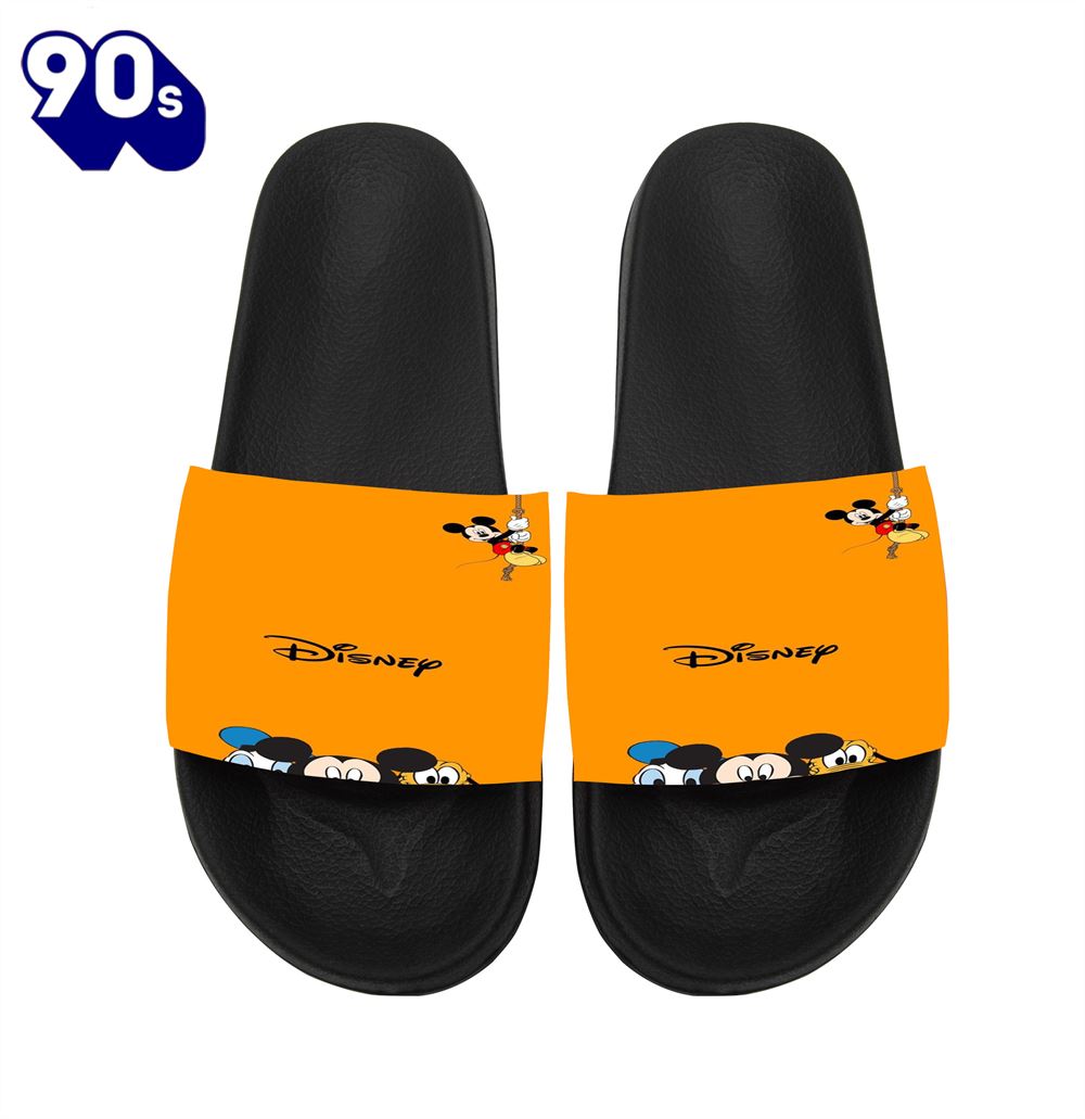 Disney Mickey And Friends Yellow Gift For Fans Sandals Disney Mickey And Friends Yellow Gift For Fans Sandals