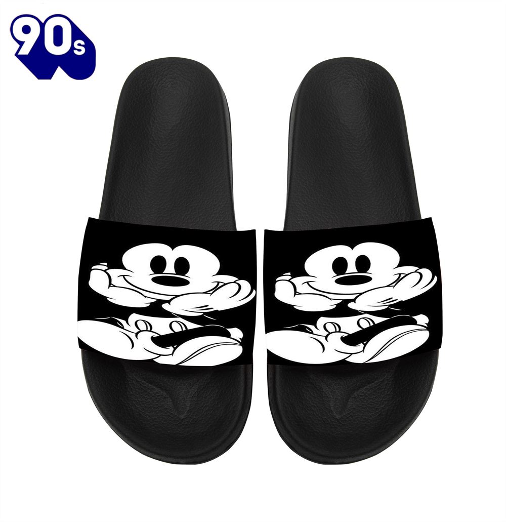 Disney Mickey Black Gift For Fans Sandals Disney Mickey Black Gift For Fans Sandals