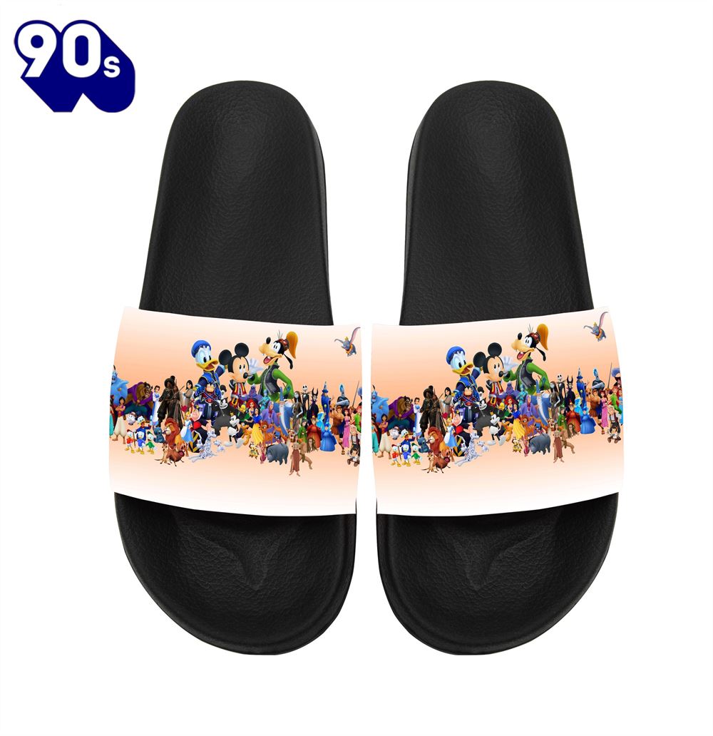 Disney Mickey Minnie Goofy Donald Pooh Lion King Princess All Characters Gift For Fans Sandals Disney Mickey Minnie Goofy Donald Pooh Lion King Princess All Characters Gift For Fans Sandals