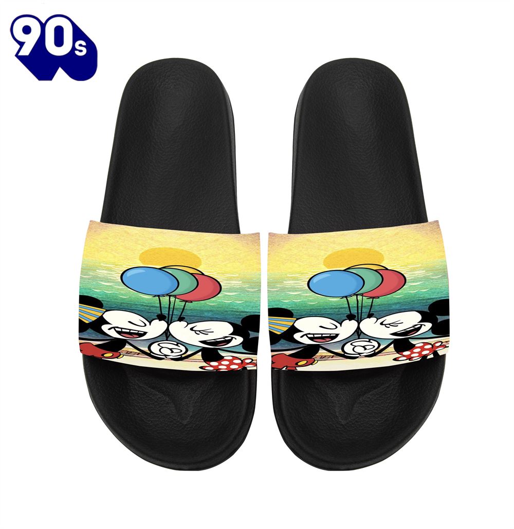 Disney Mickey Minnie Kissing Gift For Fans Sandals Disney Mickey Minnie Kissing Gift For Fans Sandals