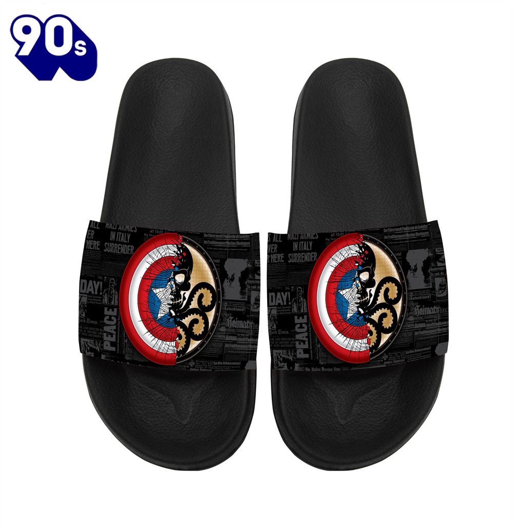 Marvel Avengers Captain America The Winter Soldier Gift For Fans Sandals Marvel Avengers Captain America The Winter Soldier Gift For Fans Sandals