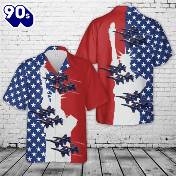 US Navy Blue Angels 4thOf July AHawaiian Shirt
