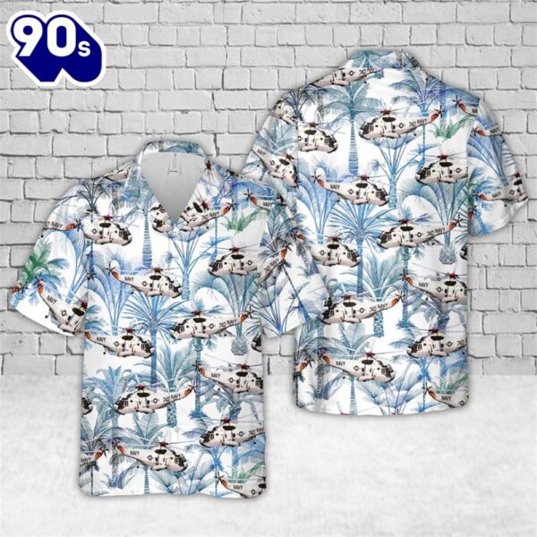 US Navy Sikorsky SH-3 Sea King Hawaiian Shirt