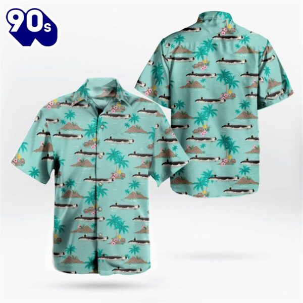 US Navy USS Alexandria SSN-757 Attack Submarine Hawaiian Shirt