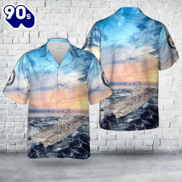 US Navy USS America (LHA-6) America-class amphibious assault ship Hawaiian Shirt
