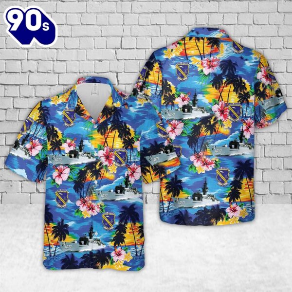 US Navy USS Badger (FF-1071) Hawaiian Shirt