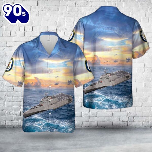 US Navy USS Cincinnati (LCS-20) Independence-class littoral combat ship Hawaiian Shirt
