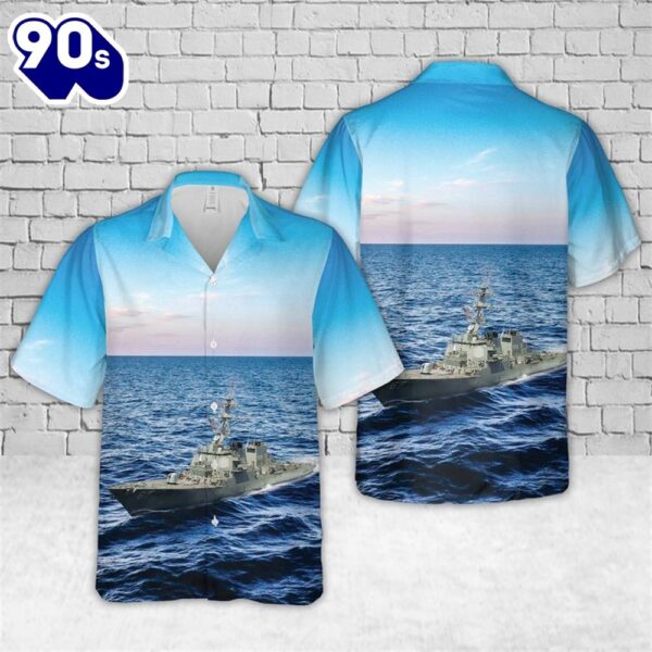 US Navy USS Cole (DDG-67) Arleigh Burke-class Destroyer Hawaiian Shirt