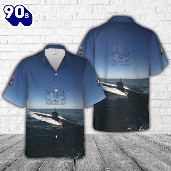 US Navy USS Delaware (SSN-791) Hawaiian Shirt