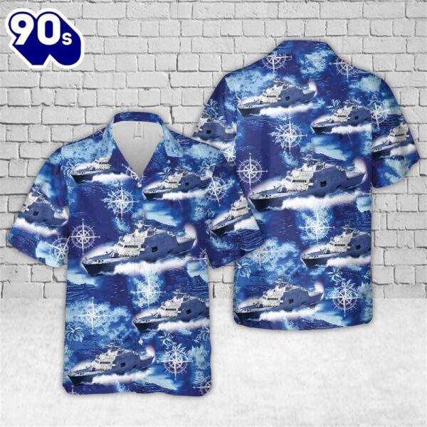 US Navy USS Detroit (LCS-7) Hawaiian Shirt
