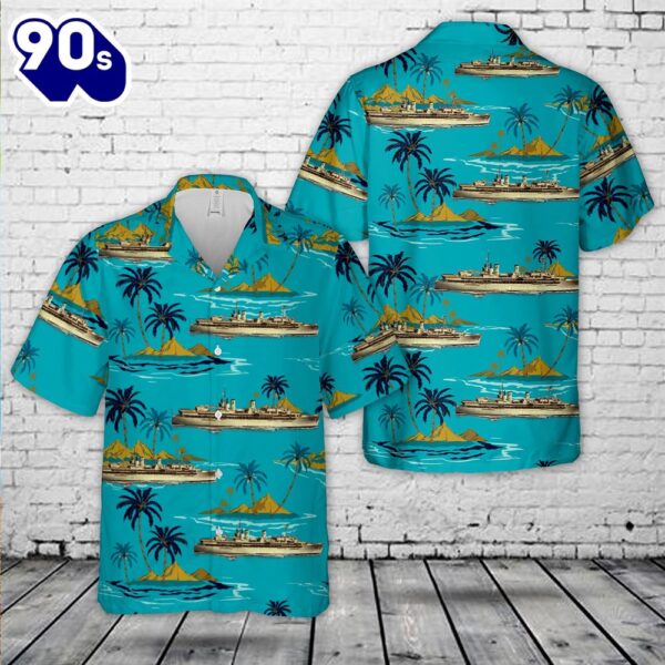 US Navy USS Dixie (AD-14) Hawaiian Shirt