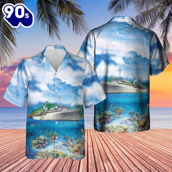 US Navy USS Emory S. Land (AS-39) Hawaiian Shirt