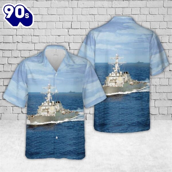 US Navy USS Fitzgerald (DDG-62) Arleigh Burke-class Destroyer Hawaiian Shirt