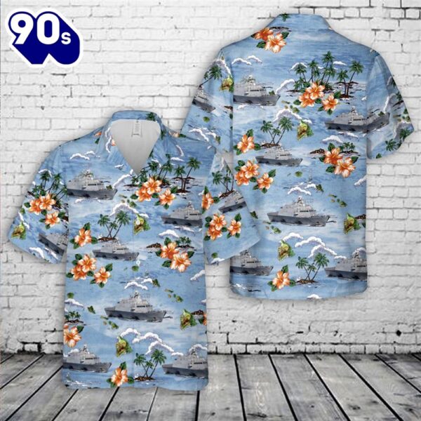 US Navy USS Fort Worth (LCS-3) Hawaiian Shirt