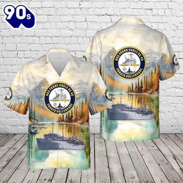 US Navy USS Frank Cable (AS-40) Hawaiian Shirt