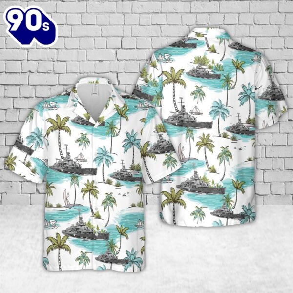 US Navy USS Harrison (DD-573) Hawaiian Shirt