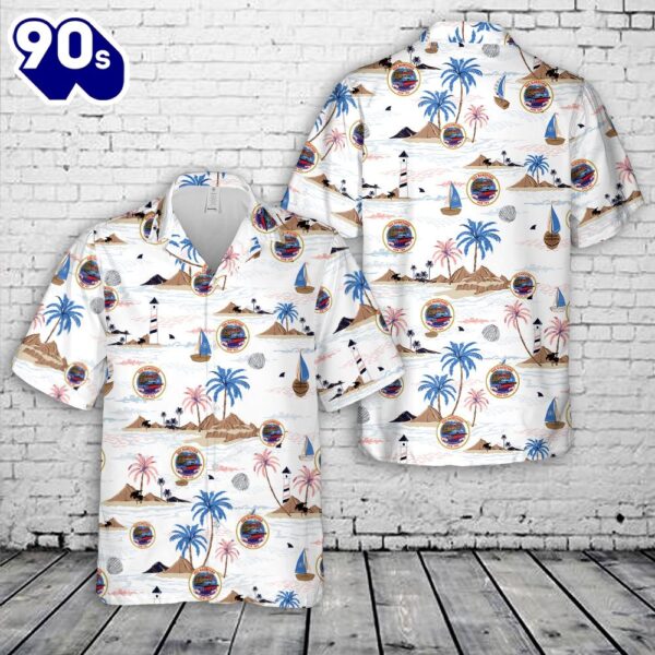 US Navy USS Hartford (SSN-768) Hawaiian Shirt