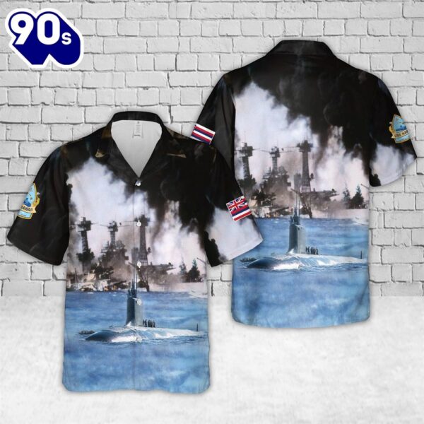 US Navy USS Hawaii (SSN-776) Hawaiian Shirt