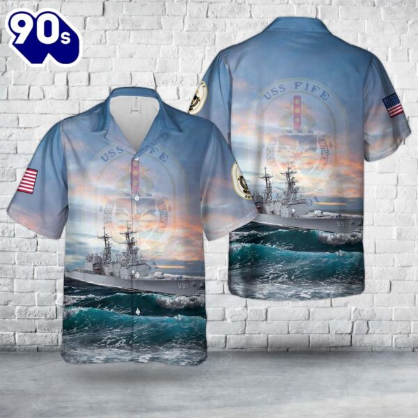 US Navy USS Holder (DDDDE-819) Hawaiian Shirt