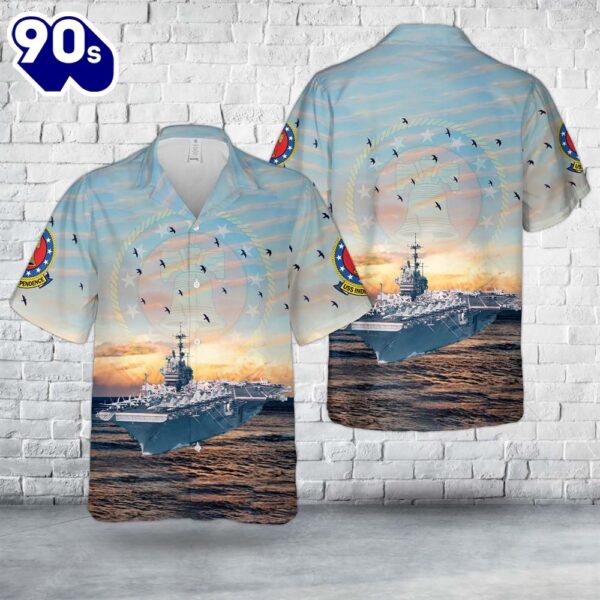 US Navy USS Independence (CV-62) Hawaiian Shirt