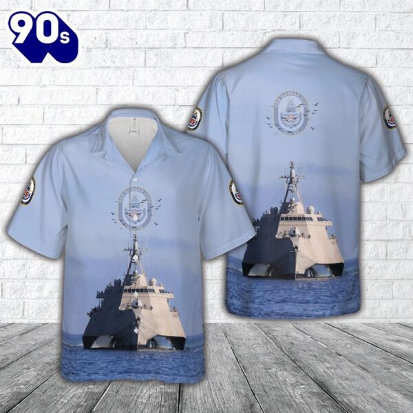 US Navy USS Kansas City (LCS-22) Independence-class littoral combat ship Hawaiian Shirt