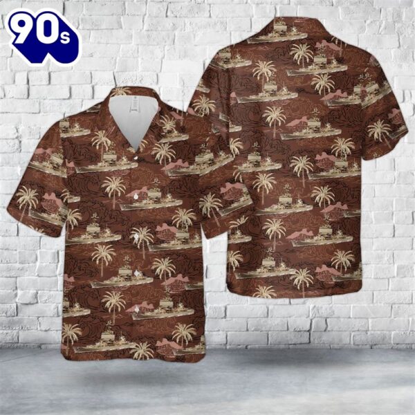 US Navy USS Long Beach (CLGN-160CGN-160CGN-9) Hawaiian Shirt