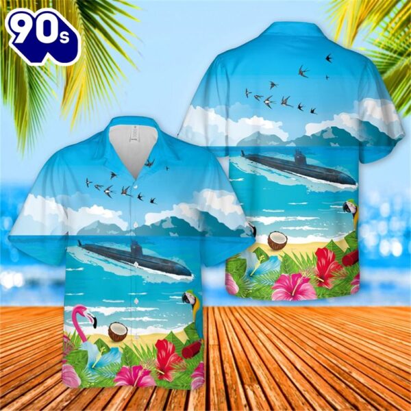 US Navy USS Los Angeles (SSN-688) Hawaiian Shirt