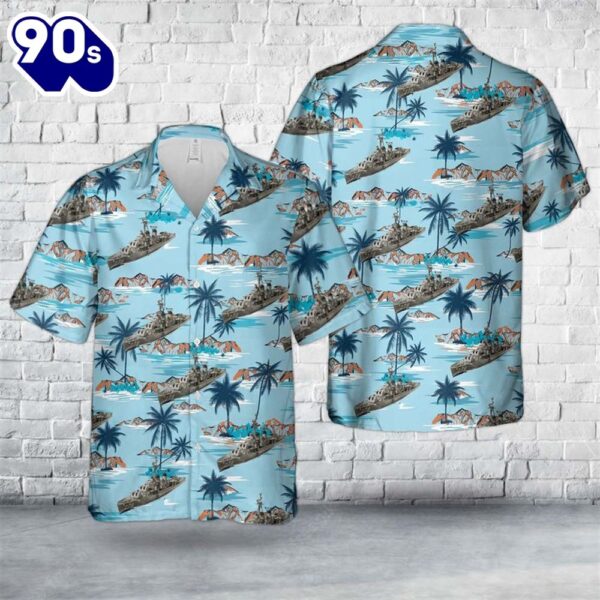 US Navy USS Massey (DD-778) Hawaiian Shirt