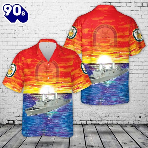 US Navy USS Mesa Verde (LPD-19) Hawaiian Shirt