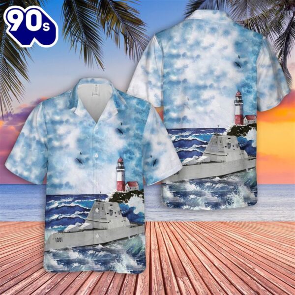 US Navy USS Michael Monsoor (DDG-1001) Hawaiian Shirt