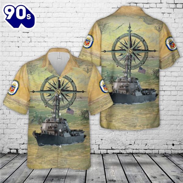 US Navy USS Oscar Austin (DDG-79) Hawaiian Shirt