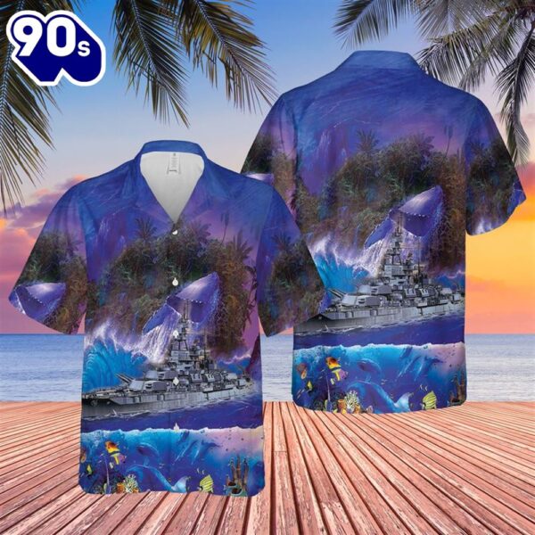US Navy USS Pennsylvania (BB-38) Hawaiian Shirt