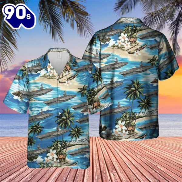 US Navy USS Ronald Reagan (CVN 76) Hawaiian Shirt